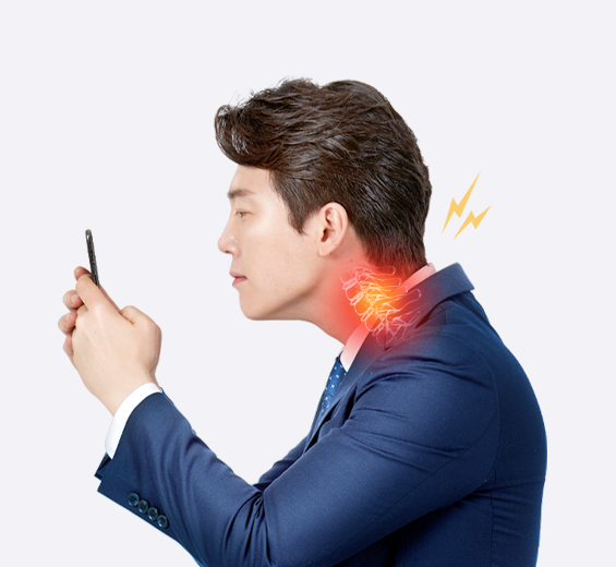 일자목 · 거북목 키비주얼 이미지